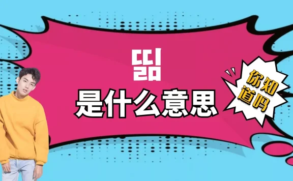 띪是什么意思?韩文띪的详细解释